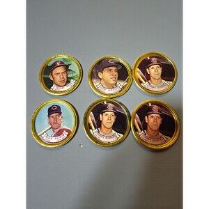 Vintage 1964 Topps Baseball Coins Cleveland Indians Lot of 6 Johnny Romano #9 L